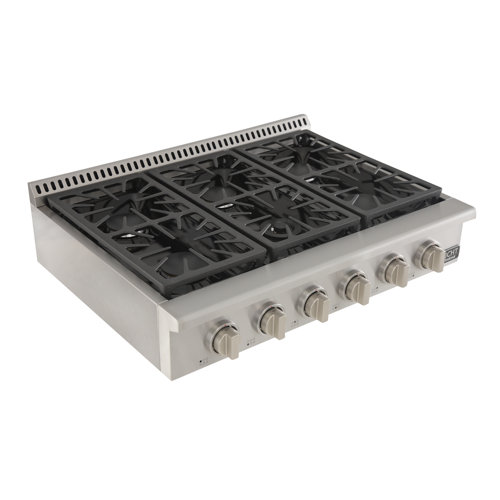 Kucht Professional 36" Natural Gas 6 Burner Cooktop & Reviews Wayfair